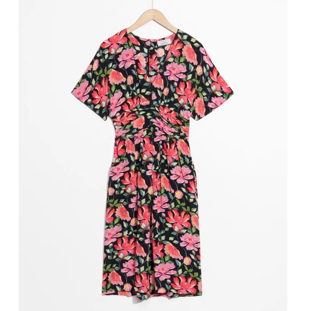 & Other Stories Peony Print Dress